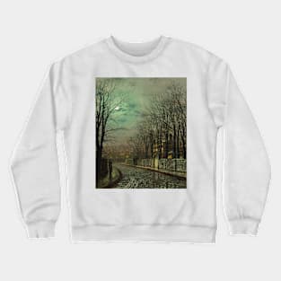 The Tryst by John Atkinson Grimshaw Crewneck Sweatshirt